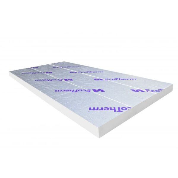 80mm Ecotherm Eco-Versal PIR Insulation Board 2400mm x 1200mm (8' x 4')