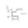 Metal Track 3000mm GL8 Pack of 10
