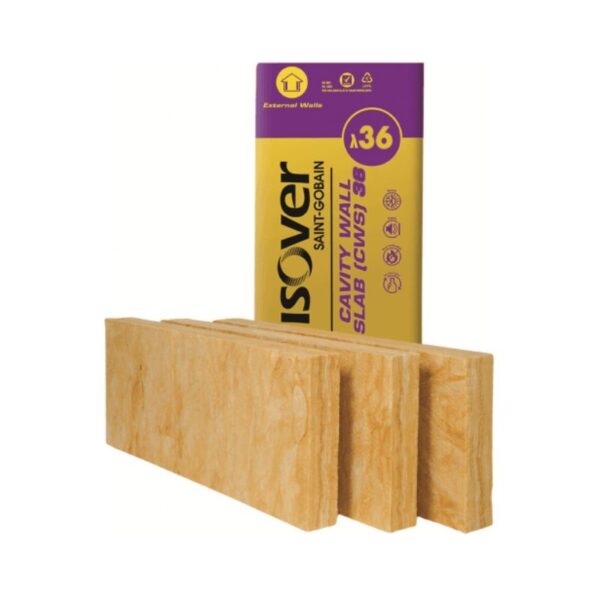 150mm Isover CWS 36 Cavity Wall Slab 3.28m2 Pack