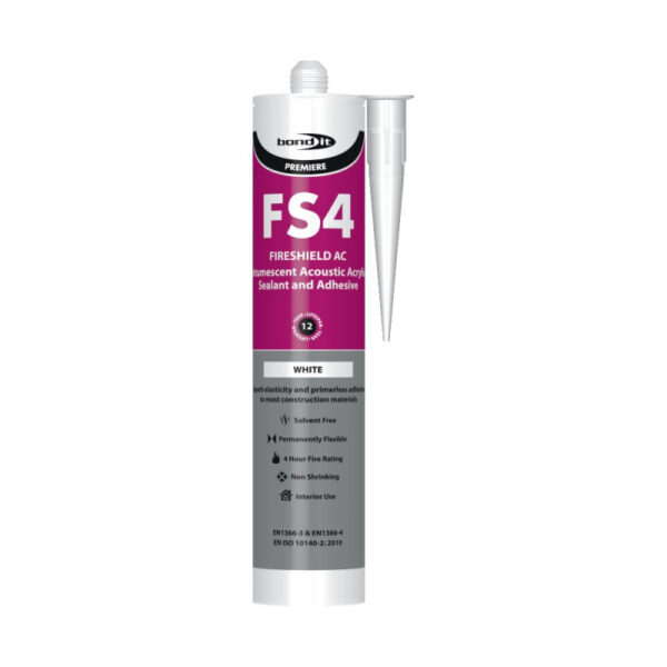 Bond it Fire Shield FS4 Intumescent & Acoustic Sealant 310ml