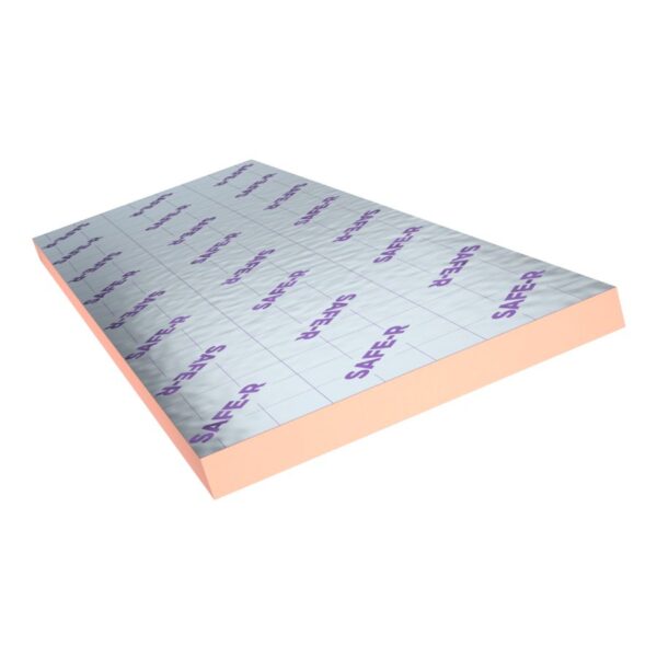 60mm Unilin Safe-R SR/UF Underfloor Phenolic Insulation Board 2400mm x 1200mm (8’ x 4’) Pallet of 40