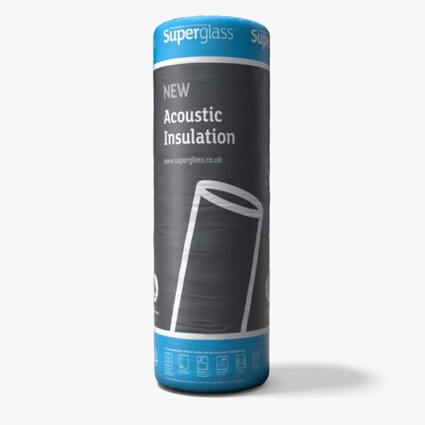 25mm Superglass Acoustic Partition Roll Insulation 27.00m2 Roll